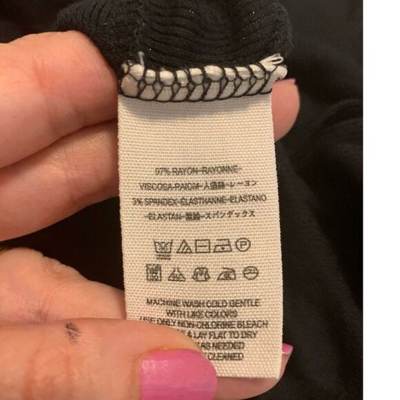 We The Free Black Long Sleeve Round Neck Pleated Tunic Top Size XS - Picture 4 of 8